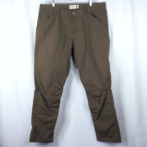 NWOT Fjallraven High Coast Trousers Pants Men 40 Long Brown G-1000 Hiking Hike